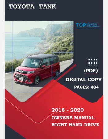 toyoya tank 2018 2019 2020 owners manual in english